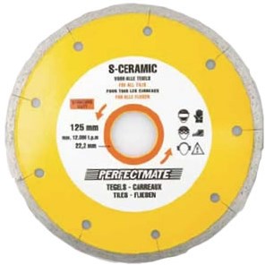 Perfectmate epc0615 s-ceramic diamantschijf | voor tegels | 125 mm - epc0615