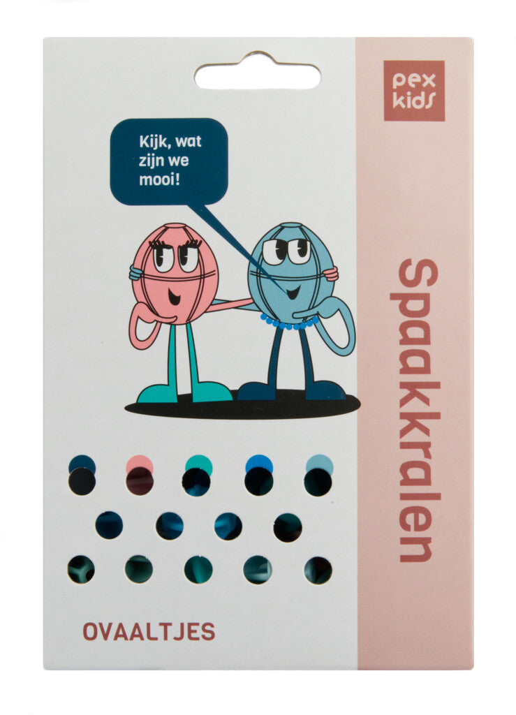 Fiets spreek kralen Pexkids Ballen Gesorteerd 6-kleur (30 stuks op kaart)