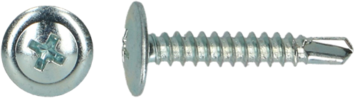 Pgb-europe pgb-fasteners | zelfborende schroef bolkop+kraag ø 4,20x32 zn | 200 st - 0zbbkr001004203204