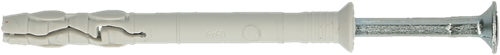 Pgb-europe smart | nylon nagelplug vk ø 6x40 grijs nzn | 35 st sm0pkkn01060040gh