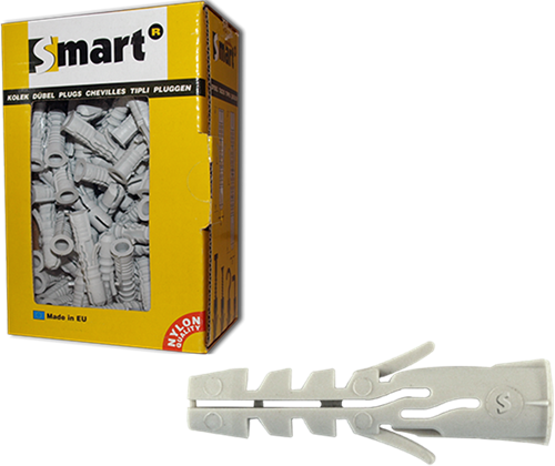 Pgb-europe smart | nylon spreidplug met boord smart ø 6x30 | 100 st - sm00pbn00060030e