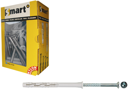 Pgb-europe smart | raamplug +schroef vzk tx ø 8x120 nzn | 50 st sm0rptn01080120e
