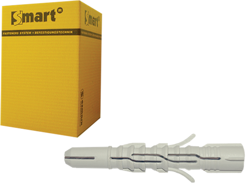 Pgb-europe smart | sterk nylon multifunc. plug ø 8x60 | 100 st sm00lpn000800603