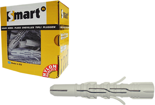 Pgb-europe smart | sterk nylon multifunc. plug ø 8x60 | 50 st - sm00lpn00080060e
