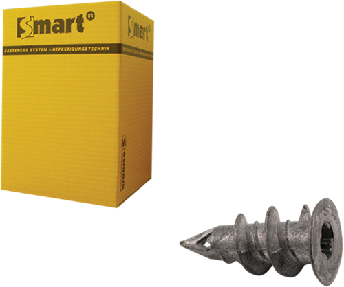 Pgb-europe smart | zelfb. gipskartonplug smart ø 15x29 zamak | 100 st sm0gkp0000013