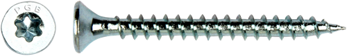 Pgb-europe pgb-fasteners universele spaanplaatschroef vk-t voldraad verzonken kop ø5,0x70 zn tx25 | 200 st | pgwvtv001005000702