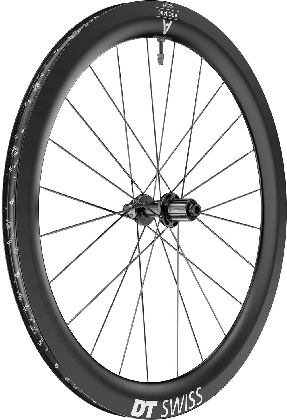 Dt swiss arc 1400 dicut® 55 28 disc cl shimano hg carbon rear wheel