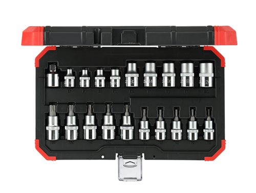 Gedore red | r68003020 | dopsleutelset | 3 8” + 1 2 | tx | 20-delig - r68003020