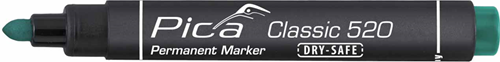 Pica 520 36 permanent marker | 1-4mm | rond | groen | 10 stuks - pi52036