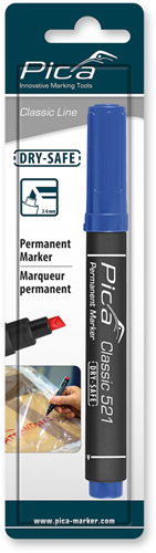 Pica 521 41 permanent marker | 2-6mm | beitel | blauw | blister - pi52141sb