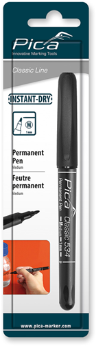 Pica 534 46 permanent pen | 1,0mm | rond | zwart | blister - pi53446sb