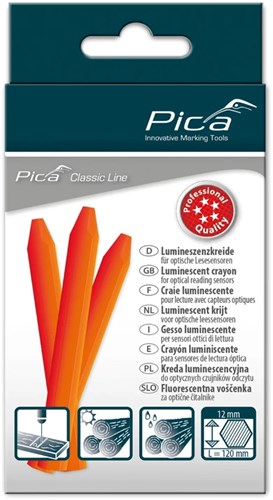 Pica markeerkrijt optische app | oranje | 12 stuks - pi592054