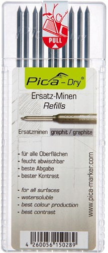 Pica navulling voor markeerpotlood 10 stuks - 6453325