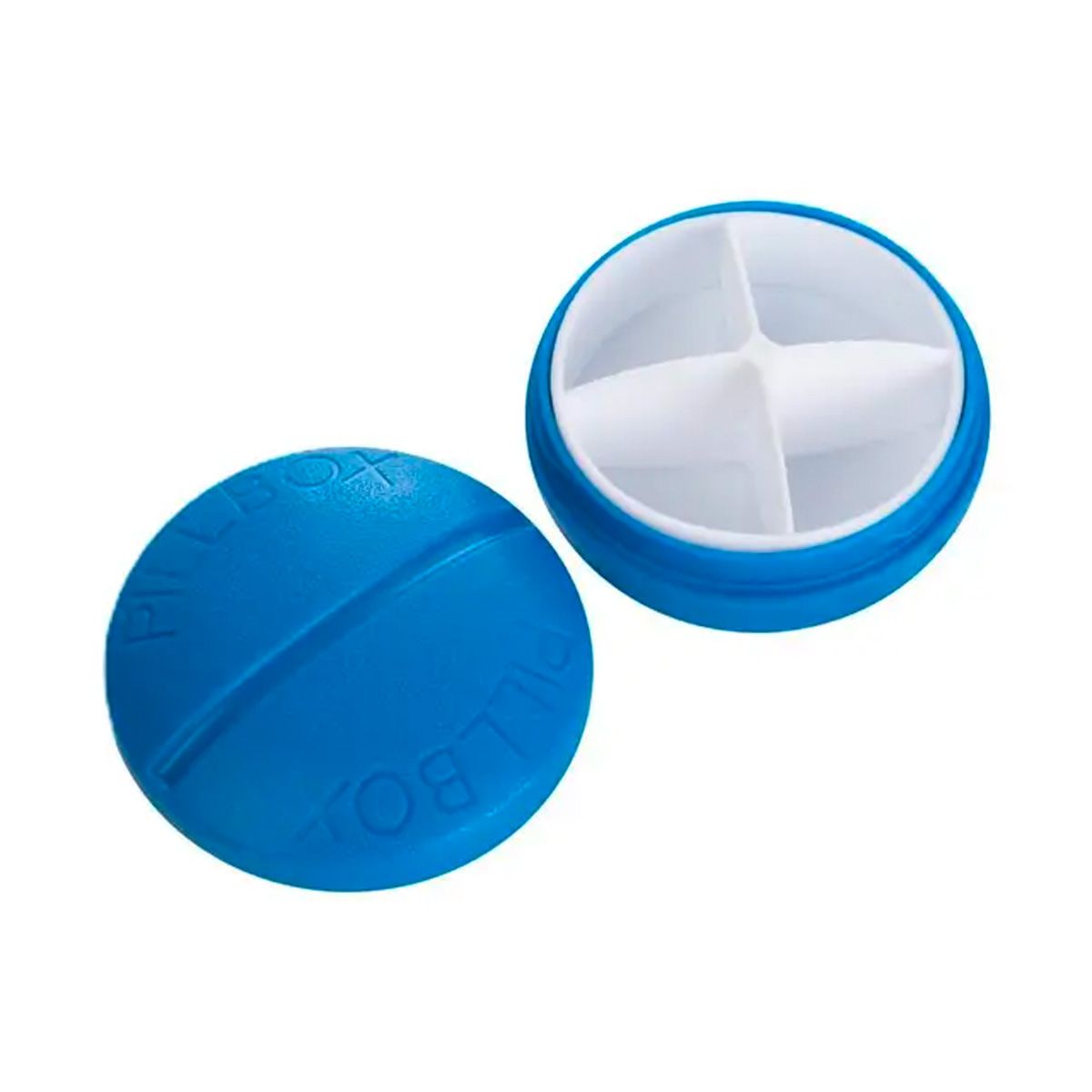 Jvdl pillendoos pillendoos 4 vakken blauw