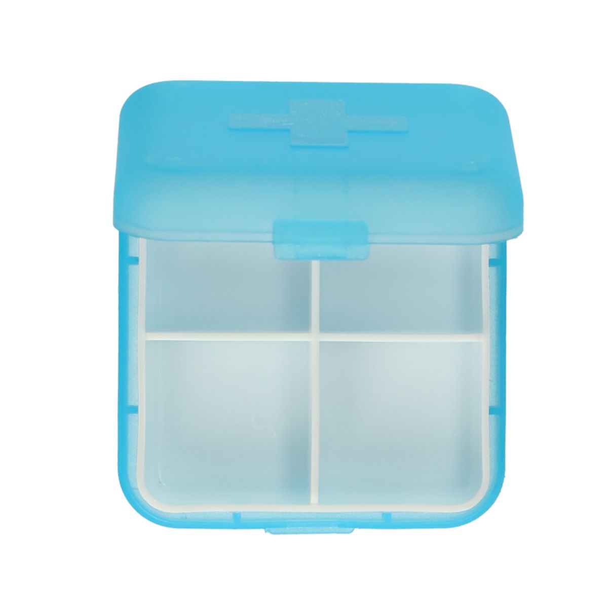 Jvdl pillendoos plus 4 vakken blauw