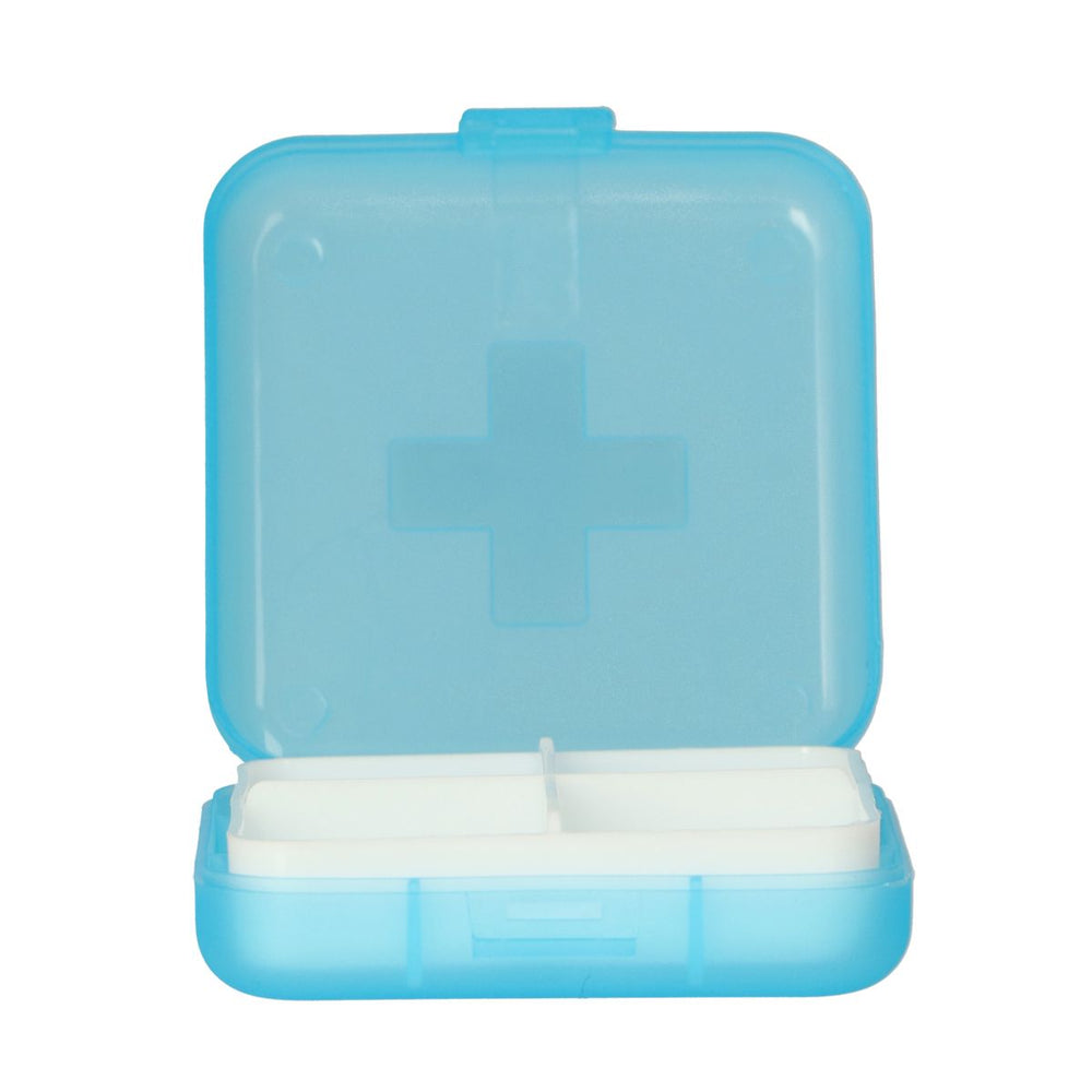 Jvdl pillendoos plus 4 vakken blauw