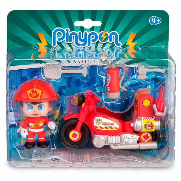 Famosa pinypon - brandweermotor met brandweerman