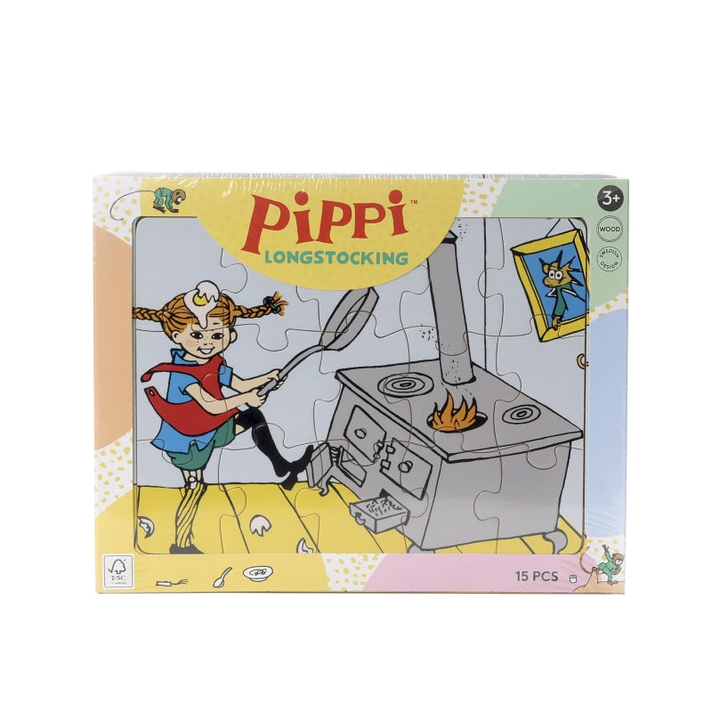 Ngk pippi laous - houten legpuzzel (15 stukjes)