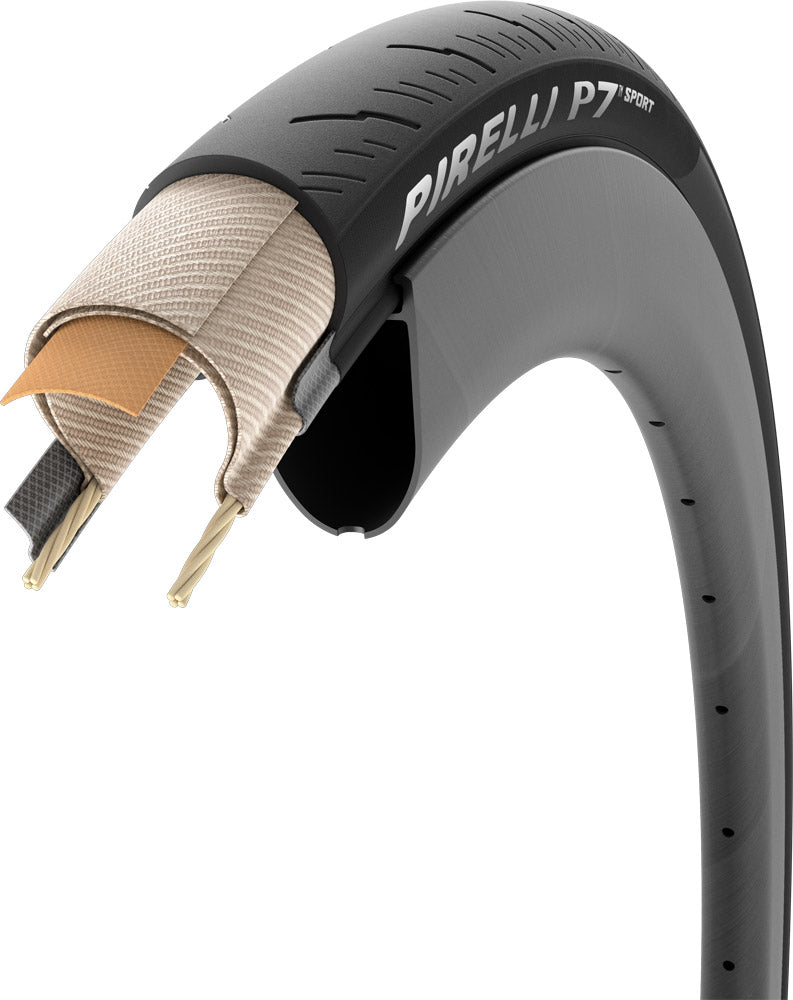 Pirelli p7 sport folding tyre | 26-622 (700x26c)