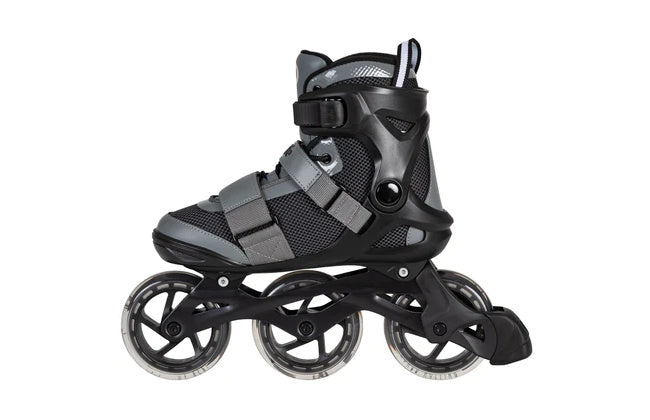 Playlife gt 110 fitness inlineskates zwart grijs maat 40