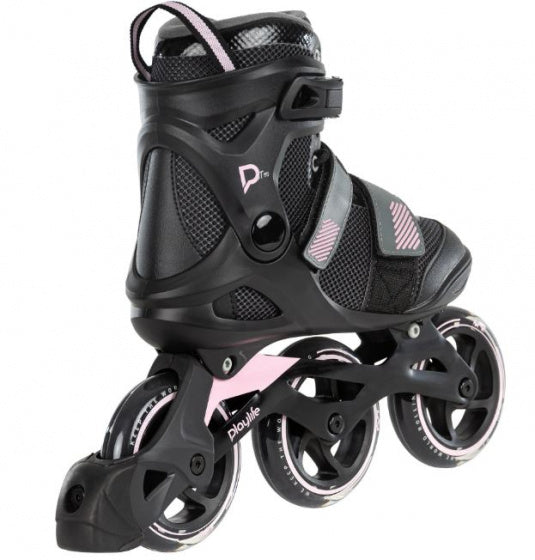 Fitness GT 110 inline skates 80A zwart roze maat 40