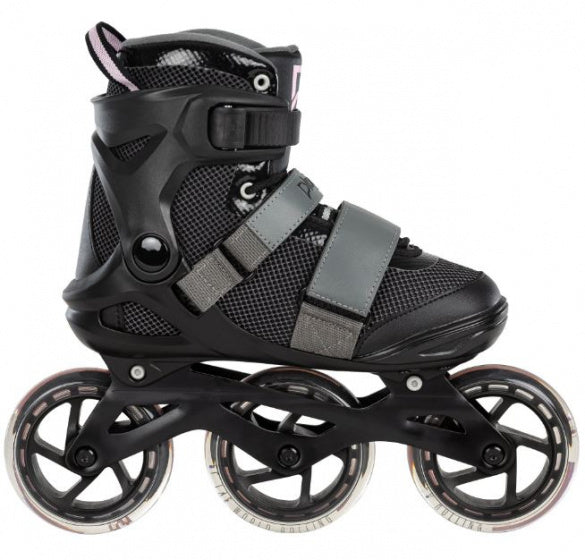 Fitness GT 110 inline skates 80A zwart roze maat 37
