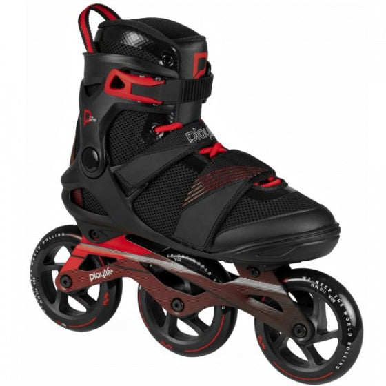 GT Black 110 inlineskates heren zwart rood maat 37