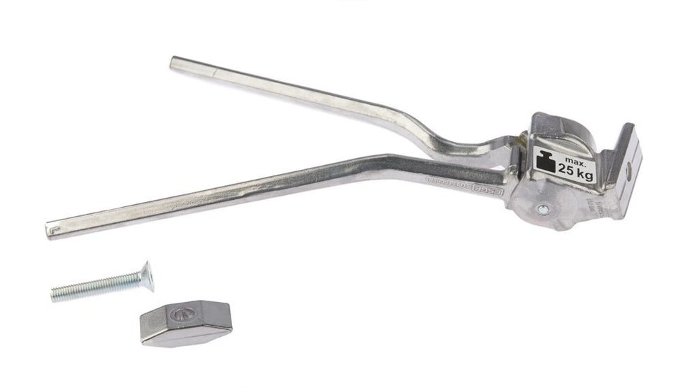 Pletscher standaard esge tweebeen alu zilver