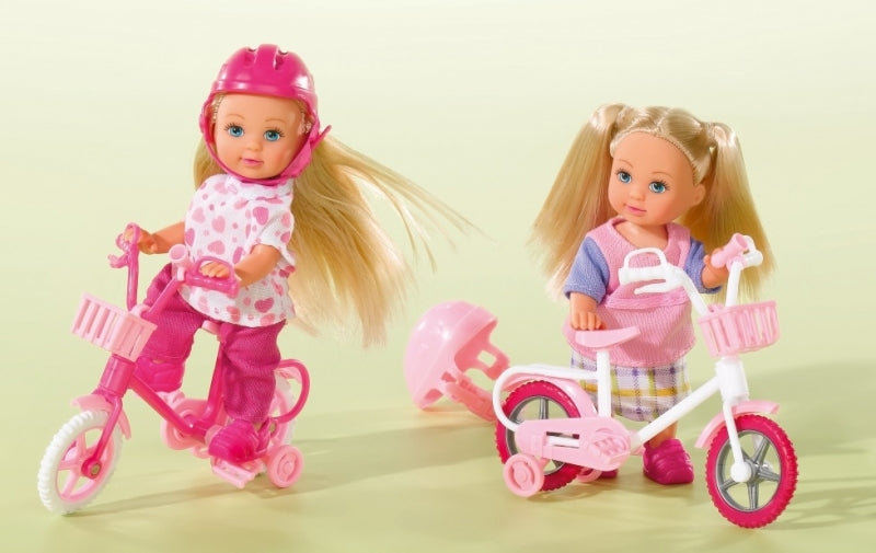 Diverse merken popje evi eerste fiets (2 ass.)