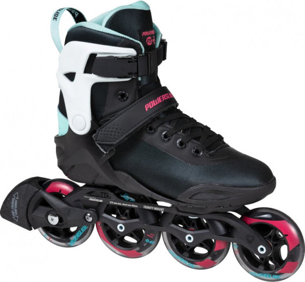 inlineskates Radon Teal 90 softboot 83A zwart mt 38