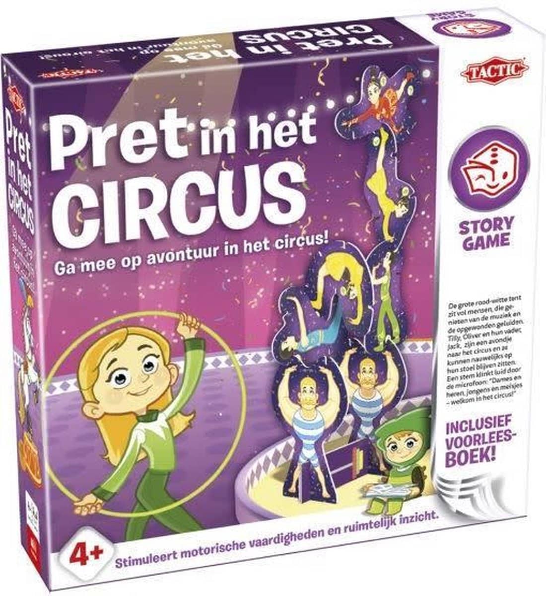 Tactiek leuk in het circusspel, ga mee op avontuur in het circus