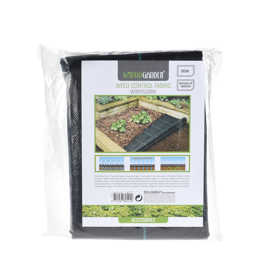 Progarden anti-worteldoek 2x5 m zwart