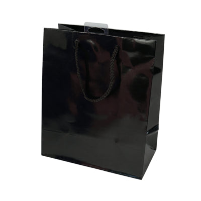 Ty geschenktas met koord m zwart 23 cm | 60 stuks