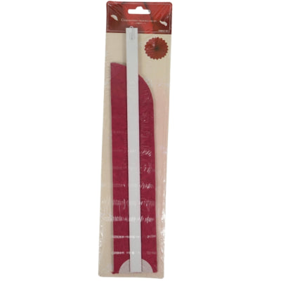 Decoratieve waaier bordeaux 60 cm | 24 stuks