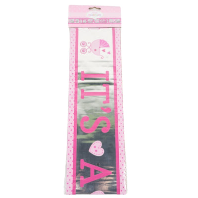 Amscan folie banner it s a girl 7,62 m | 36 stuks
