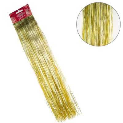 Deco heitmann lametta folie goudkleurig 300 stroken 50 cm | 72 stuks