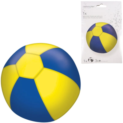 Amscan ballonhoes met 3 ballonnen geel blauw 27,5 cm | 20 stuks