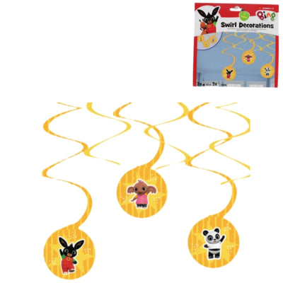 Amscan spiraal hanger bing 60 cm set van 6 | 24 stuks