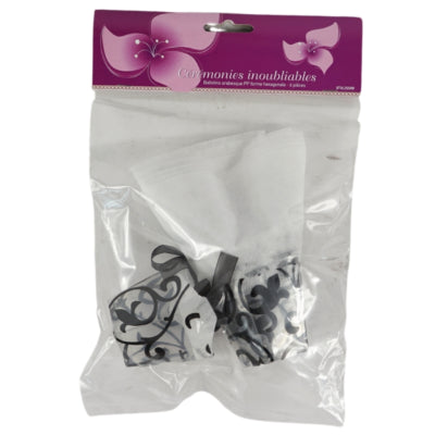 Geschenkverpakking zwart 5 cm set van 6 | 24 stuks