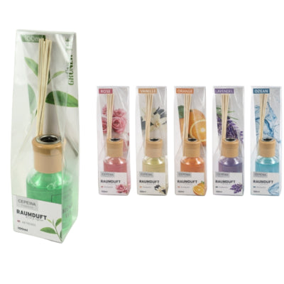 Geurstokjes air fresher 100 ml 6 assorti | 24 stuks