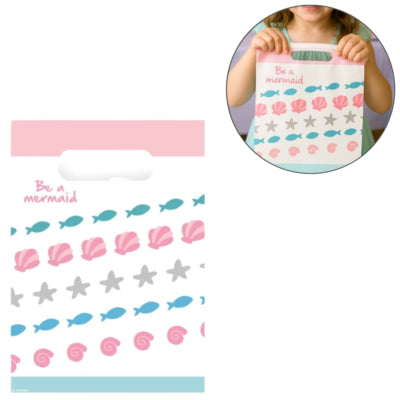 Amscan geschenktas be a mermaid 24 cm 8 stuks | 20 stuks