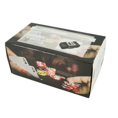 Relaxdays kaartenschudmachine op batterij zwart 2 decks | 6 stuks