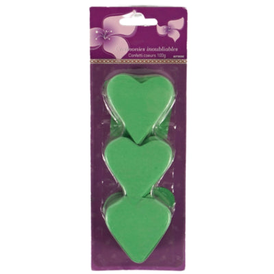 Confetti hart groen 100 g | 24 stuks
