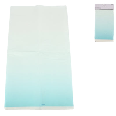 Amscan tafelkleed papier lichtblauw wit 120 x 180 cm | 24 stuks