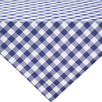 Tafelkleed geruit papier blauw 80 x 80 cm | 30 stuks