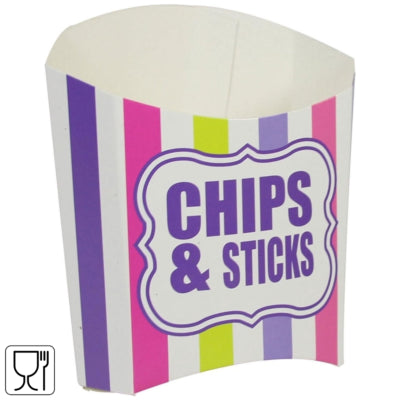Amscan feestbakje chips sticks 12 cm | 100 stuks