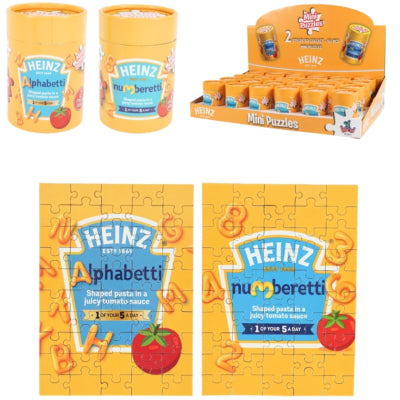 Heinz puzzel 22 cm 50 stukjes 2 assorti | 24 stuks