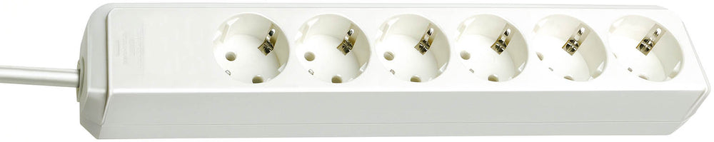 Brennenstuhl eco-line 6-voudig wit 1,5m h05vv-f 3g1,5