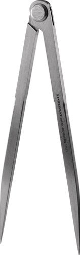 Promat tecwerk puntpasser | lengte 200 mm | met klinkscharnier - 4000858901