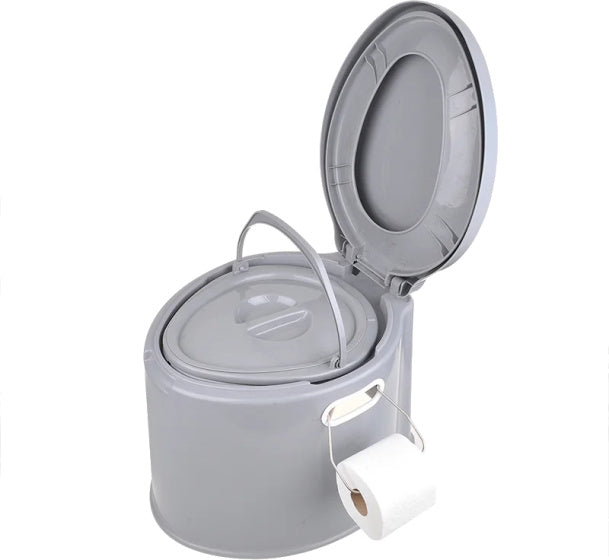 draagbaar toilet 7 liter zithoogte 37 cm grijs